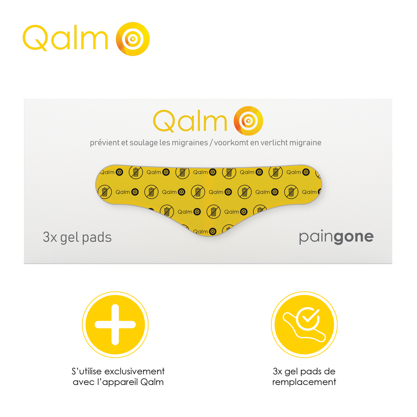 Paingone Qalm - remplacement gel pads